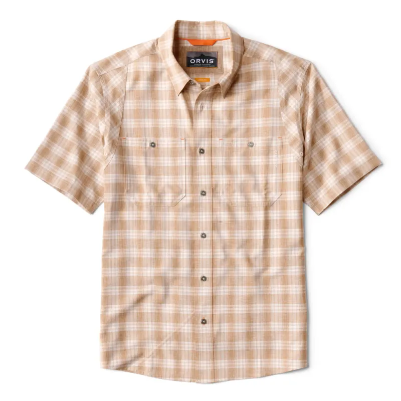 Orvis Short Sleeve Tech Chambray Plaid Workshirt
