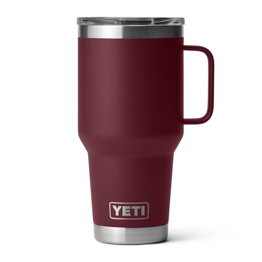 Yeti Rambler 30 oz Travel Mug, Color: Wild Vine Red