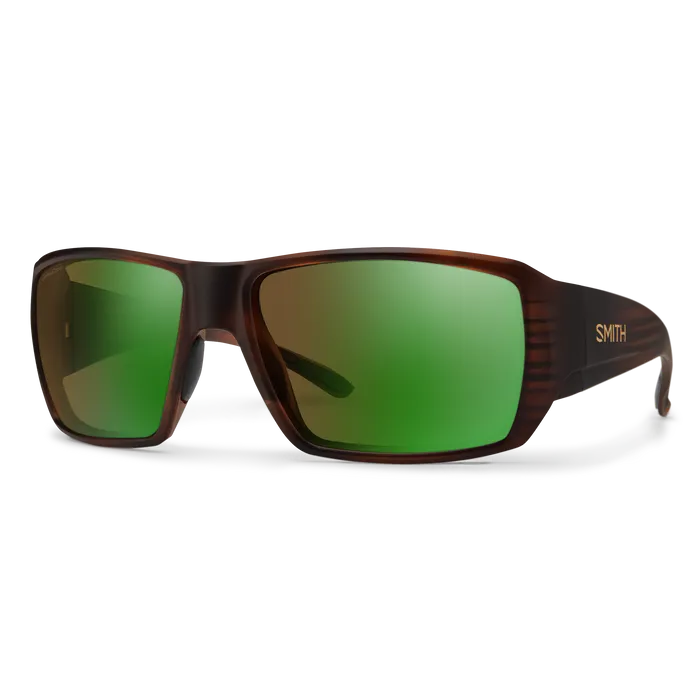 Smith Guide&#39;s Choice Matte Tortoise|ChromaPop Glass Polarchromic Brown Green Mirror
