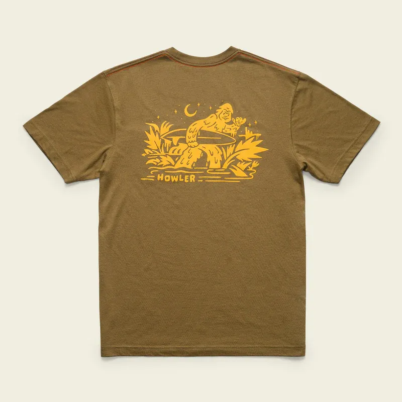Howler Pocket T-Shirt: Sqautch Rider: Ivy Green