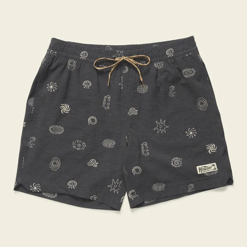 Howler Deep Set Boardshorts, Color: Momentos: Black, Size: M