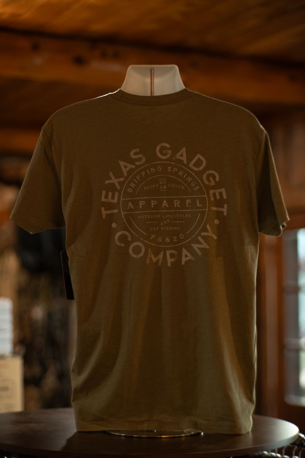 TGC Crossed Rod &amp; Gun Tee - Light Olive