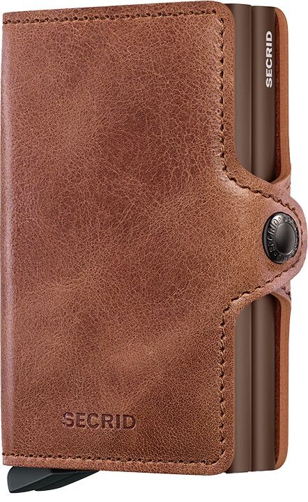 Twinwallet Vintage Cognac- Brown