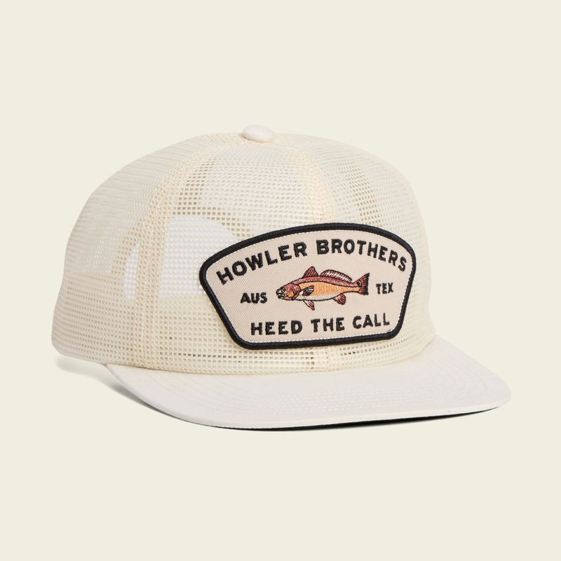 Howler Unstructured Snapback Hat: Feedstore: Redfish: Off-White