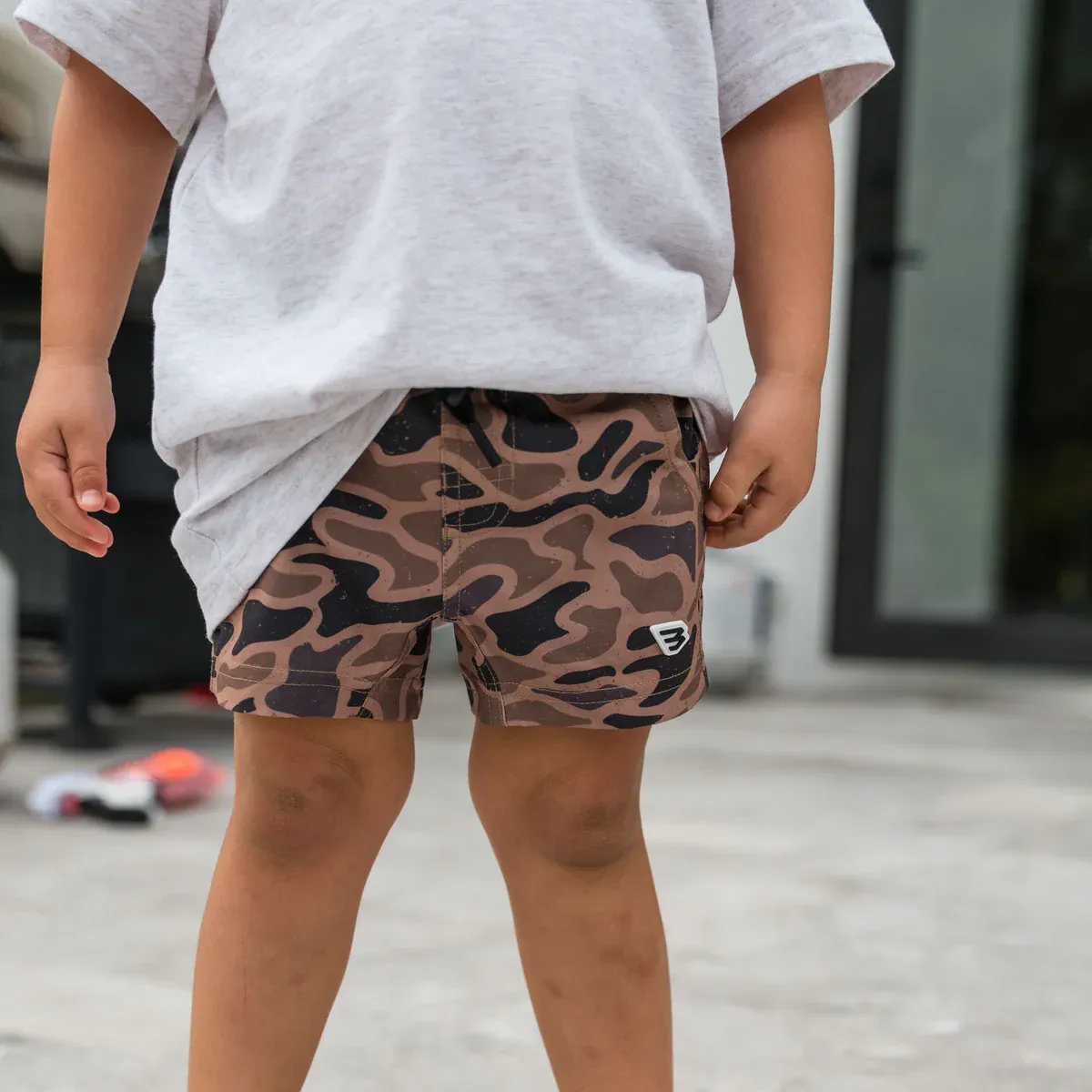 Burlebo Youth Athletic Short- Gauge Camo