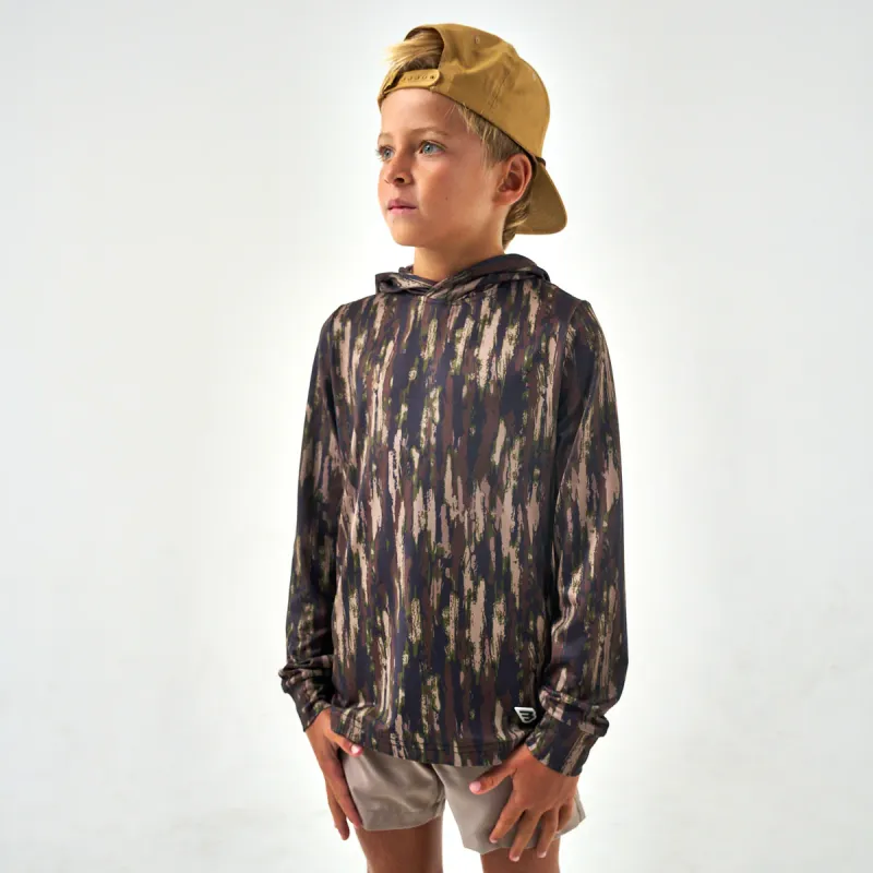 Burlebo Youth Performance Hoodie- Midland Camo