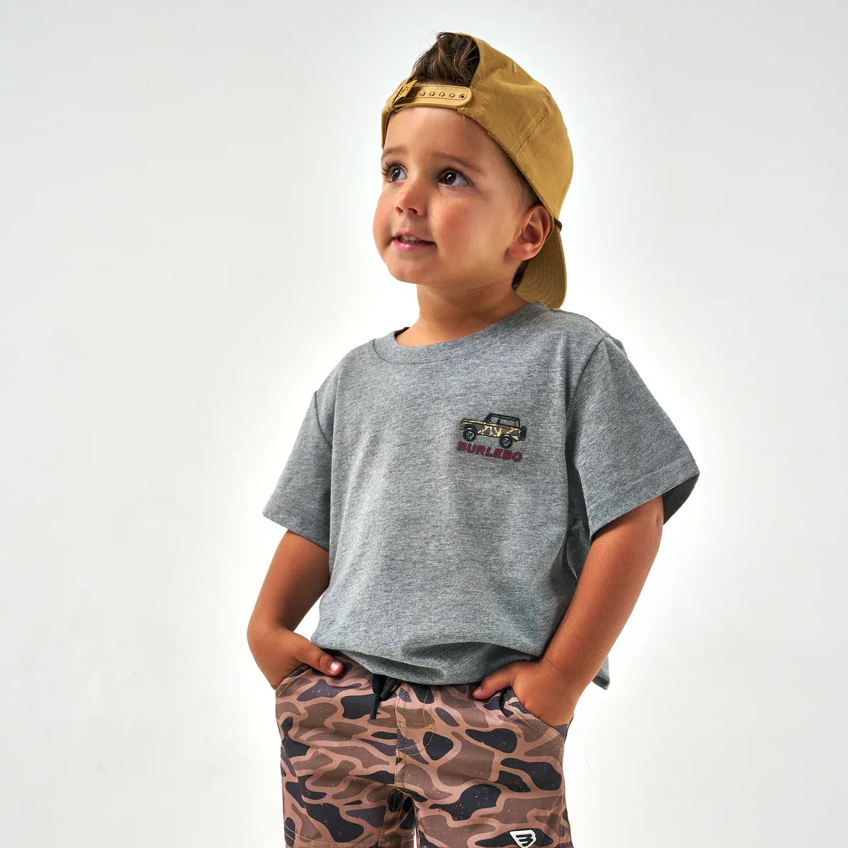 Burlebo Youth Tee- Off-road Bronco- SS- Dark Heather Grey
