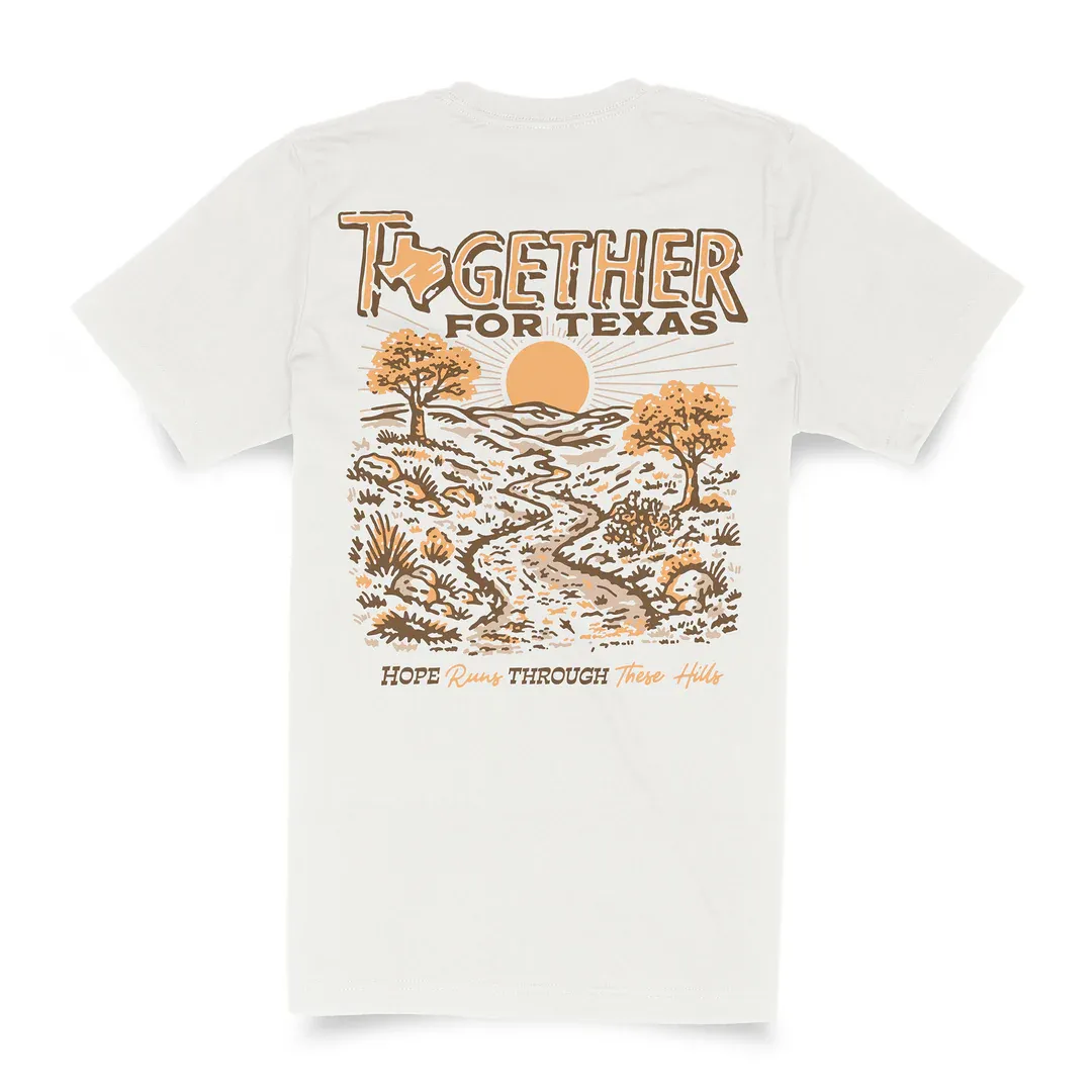 Sendero Together For Texas T-Shirt- White