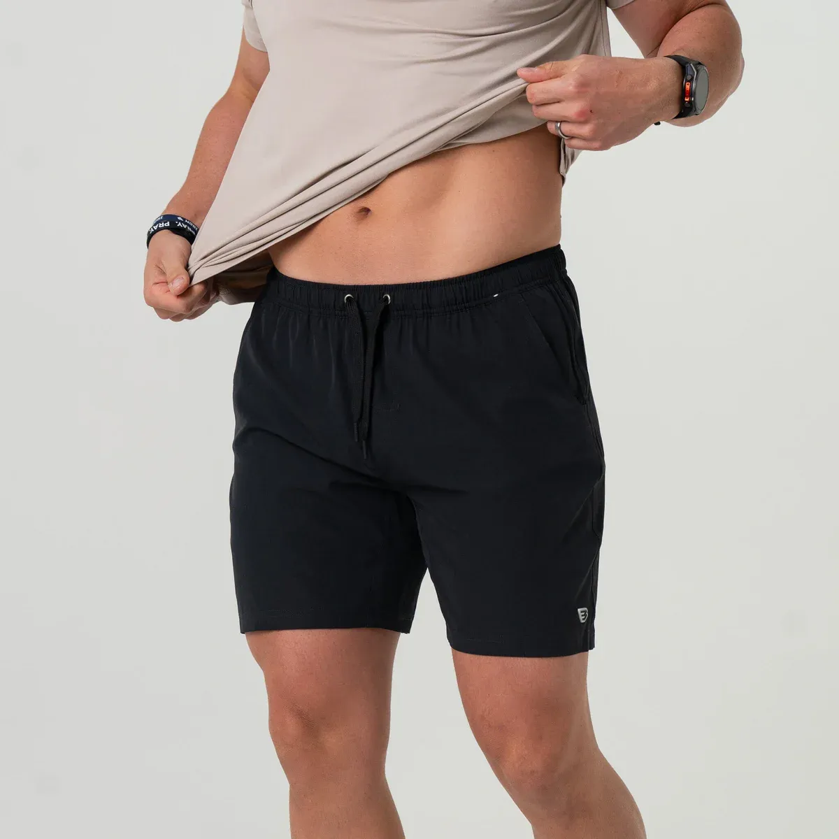 Burlebo Athletic Short- 7” Heather Black-Retro Duck Camo Liner