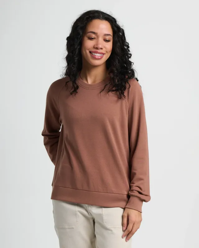 Free Fly Women&#39;s Bamboo Lightweight Fleece Crew
