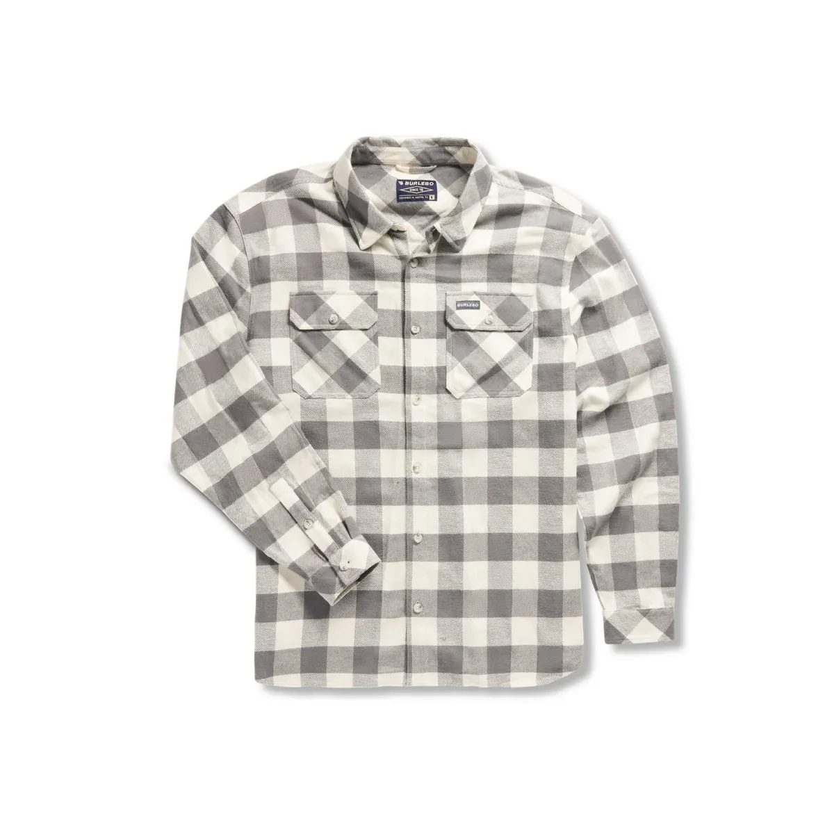 Burlebo Flannel Shirt, Color: Grey Buffalo, Size: S