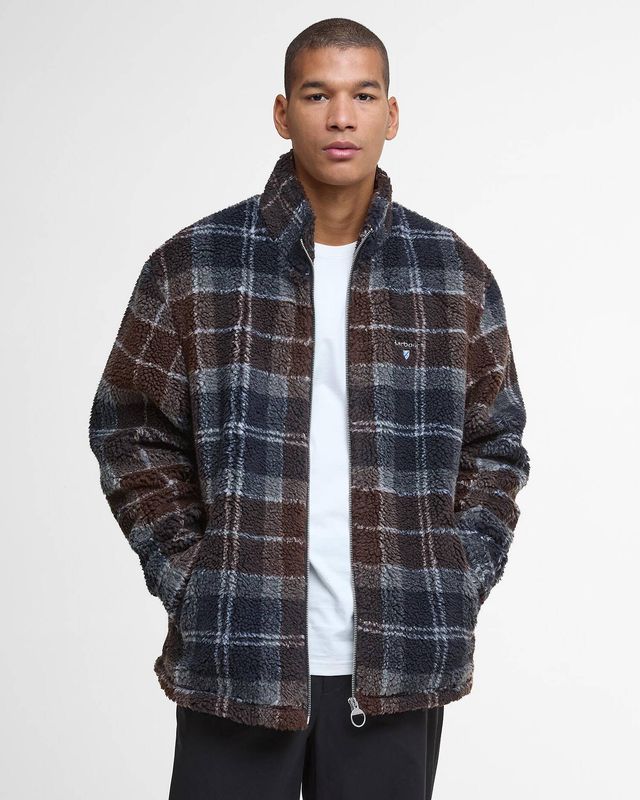 Barbour Tartan Fleece Zip Through