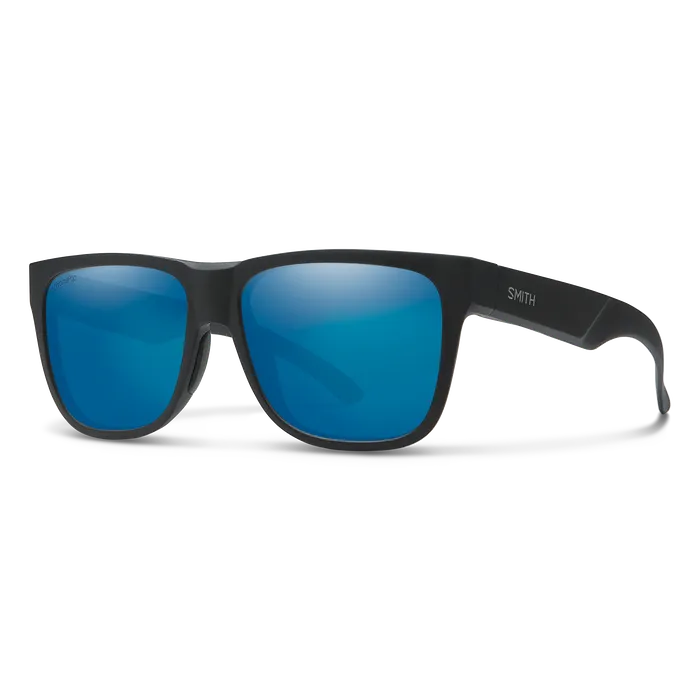 Smith Lowdown 2 Matte Black|ChromaPop Polarized Blue Mirror