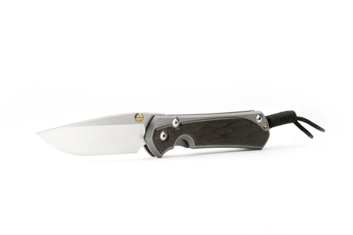 Small Sebenza 31 Inlay Bog Oak, Drop Point