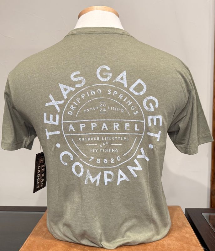 TGC Crossed Rod &amp; Gun Tee - Light Olive