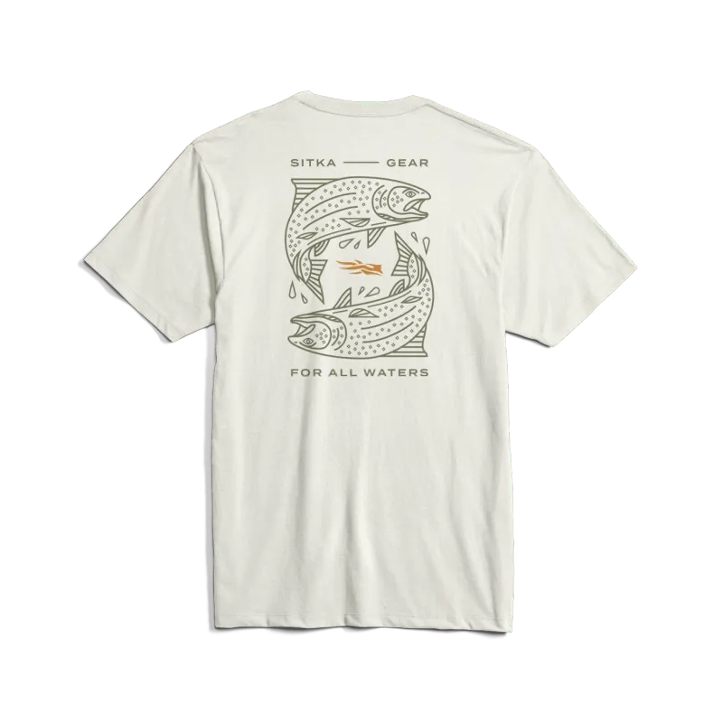 Sitka Target Tee Ivory Trout
