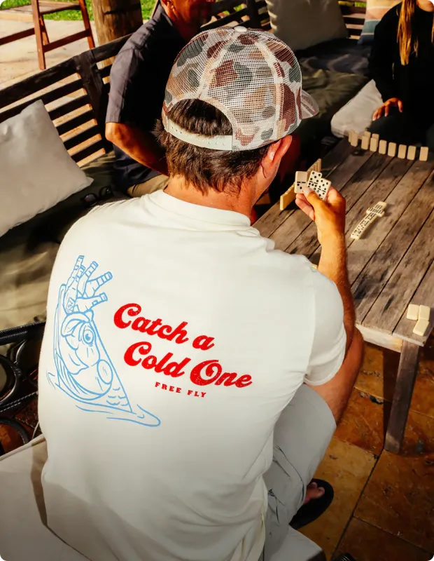 Free Fly Cold Ones Pocket Tee