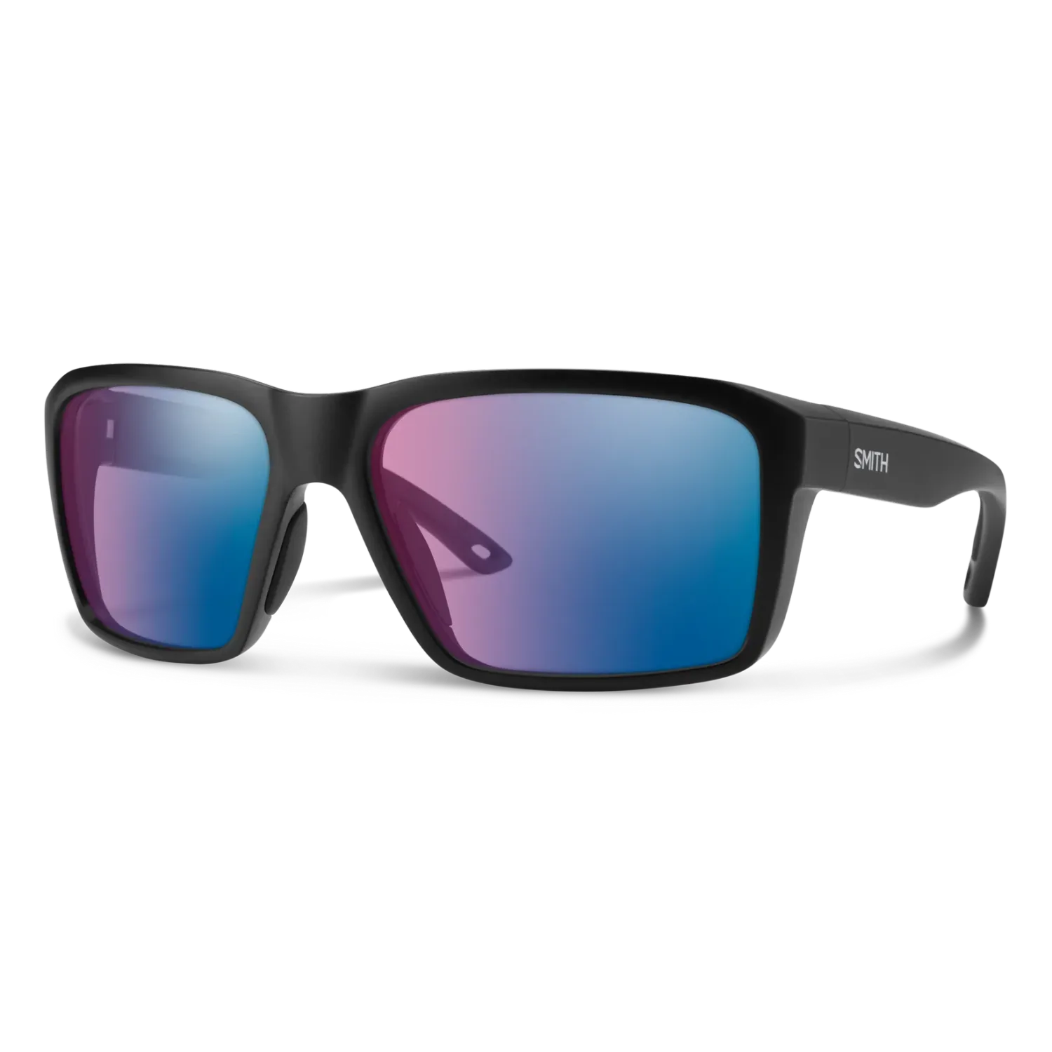 Smith Backcast Matte Black Chromapop Glass Polarchromic Rose Blue Mirror