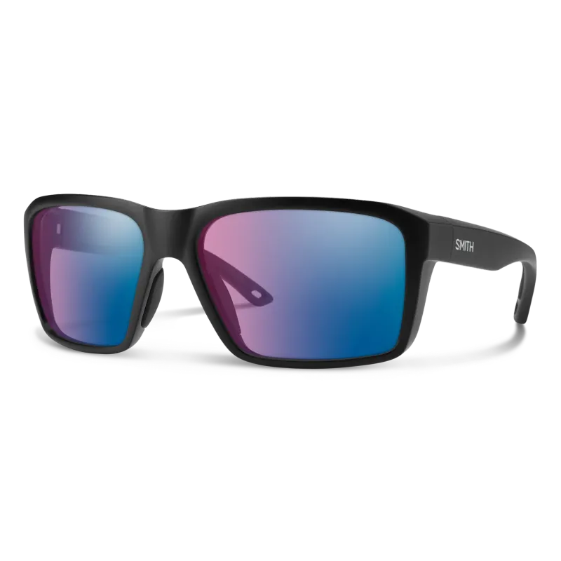 Smith Backcast Matte Black Chromapop Glass Polarchromic Rose Blue Mirror