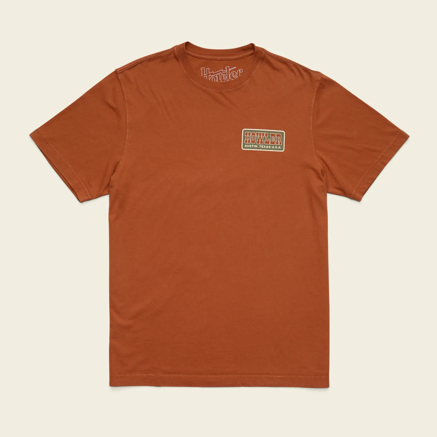 Howler Cotton T-Shirt- Howler Slab: Caramel