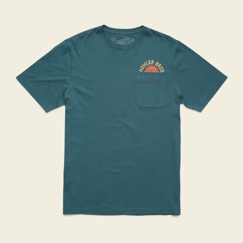 Howler Cotton Pocket T-Shirt- Super Bueno Sol: Storm