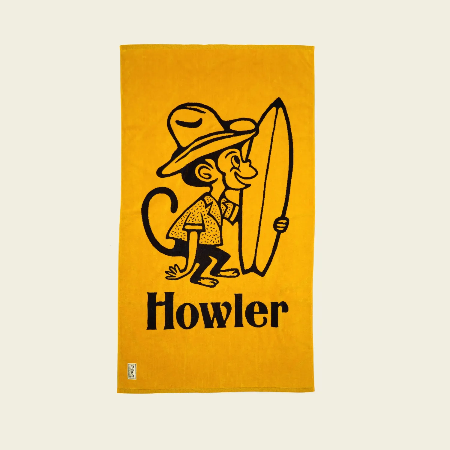 Howler Beach Towel, Color: El Monito Surfs: Dijon