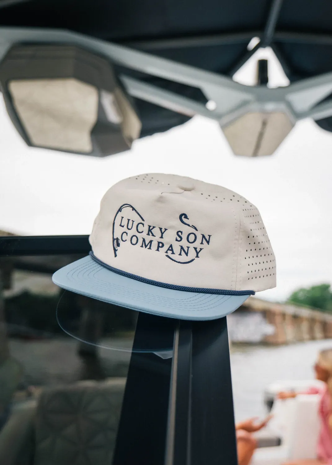 Lucky Son Co Fishing Rod Mesh Rope Hat