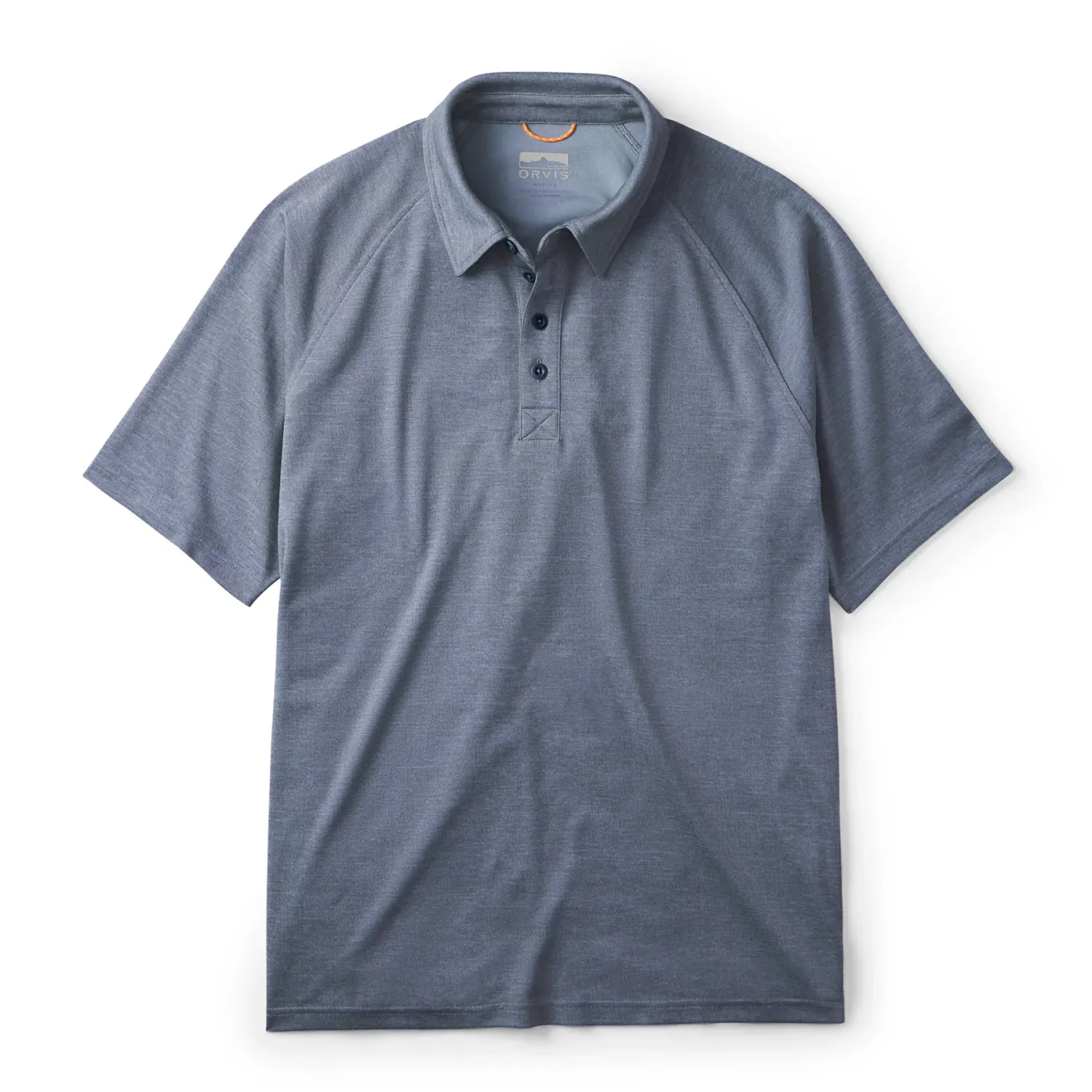 Orvis Performance Pique Polo, Color: Dark Cadet Blue, Size: M