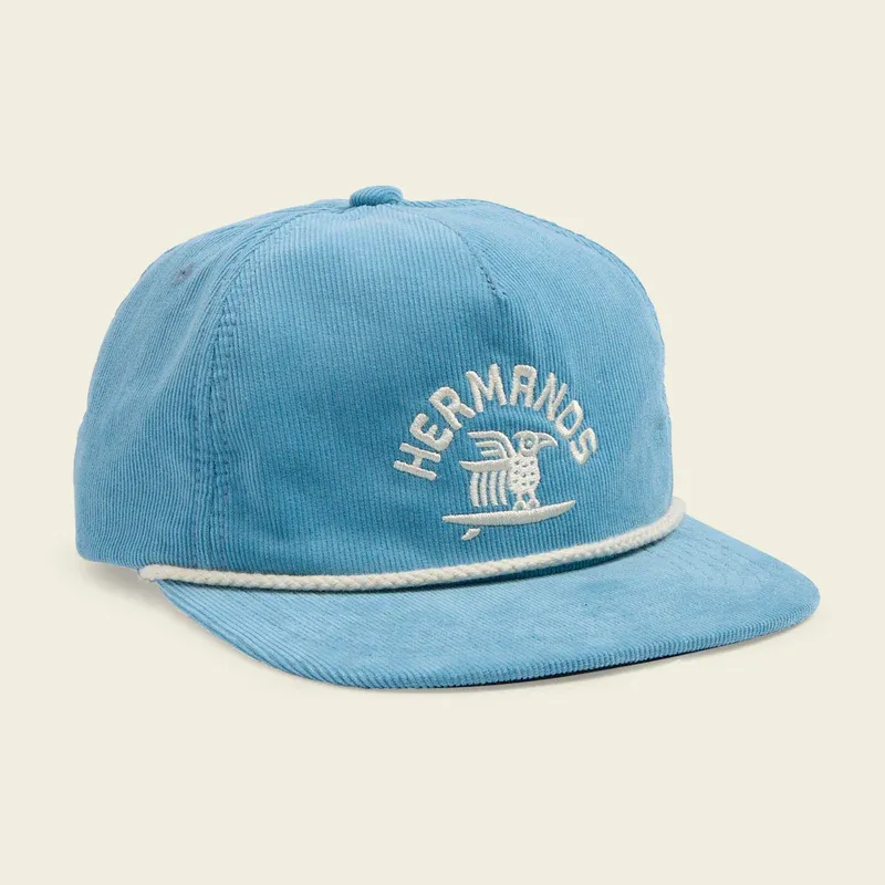 Howler Unstructured Snapback Hats: Surfbird: Blue Corduroy