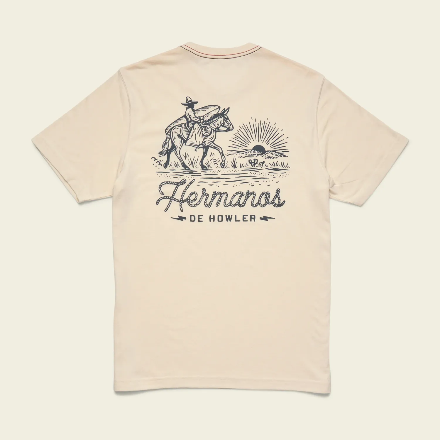 Howler T-Shirt: Sunset Rider: Natural