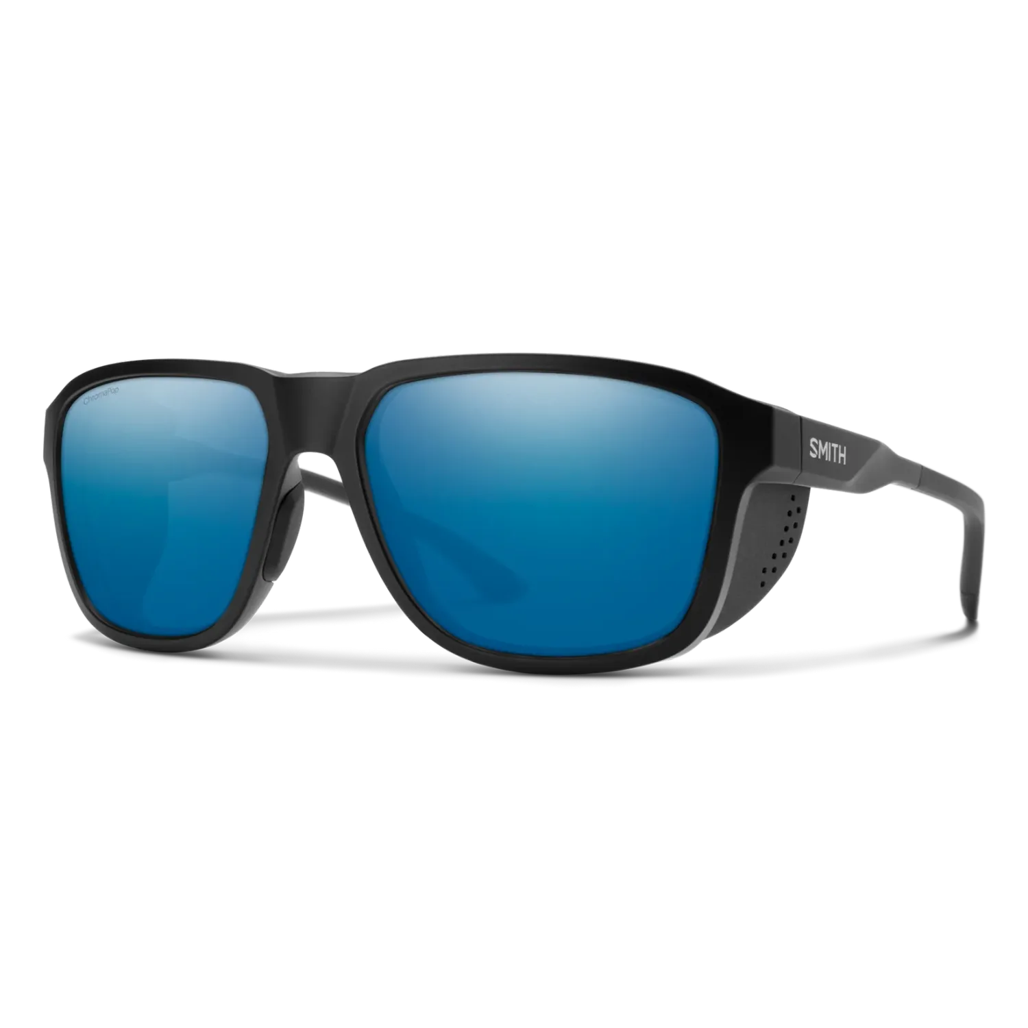 Smith Embark Matte Black| ChromaPop Polarized Glass Blue Mirror