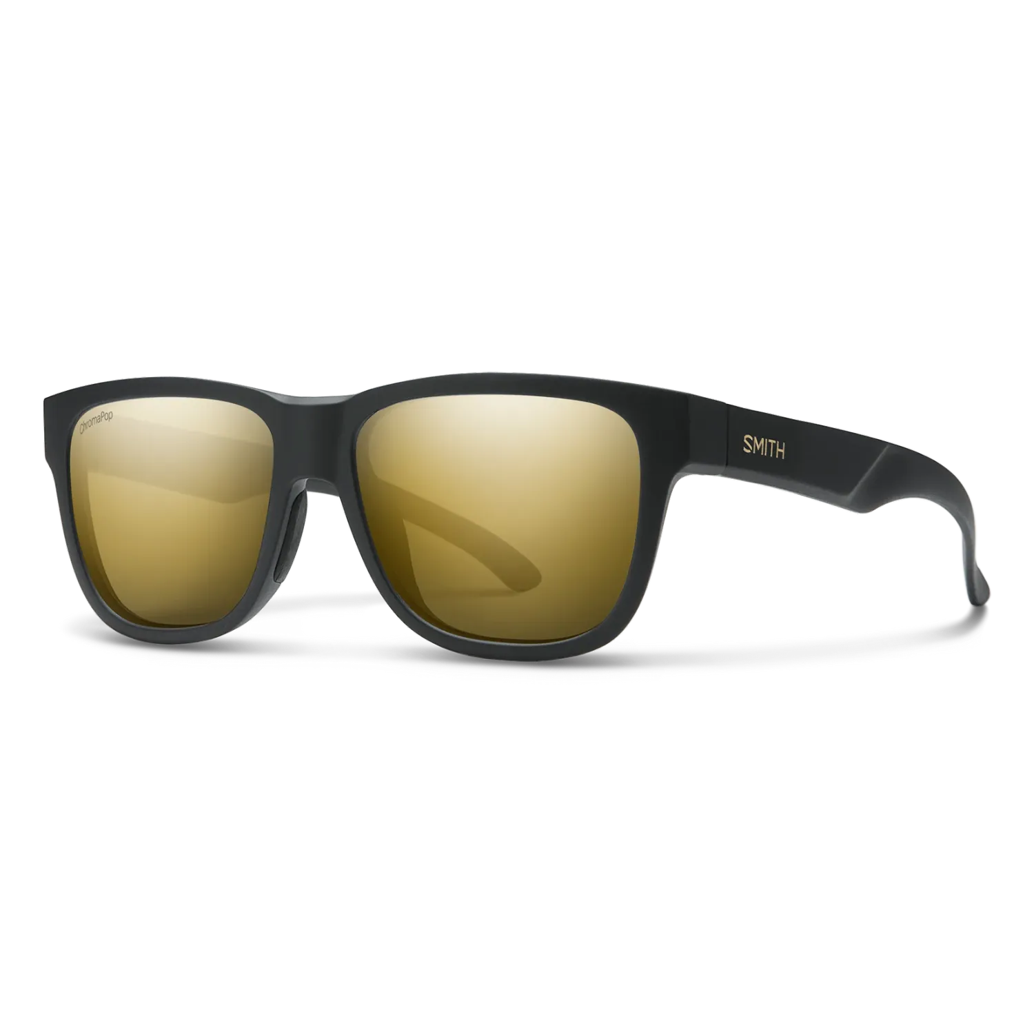 Smith Lowdown Slim 2 Matte Black Gold | ChromaPop Polarized Black Gold Mirror