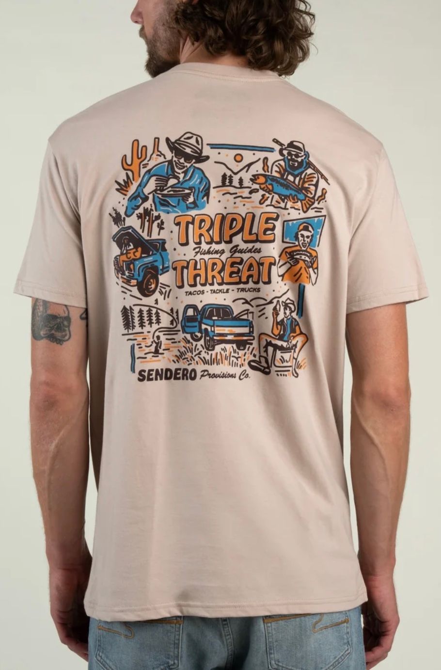 Sendero Triple Threat T-Shirt - Sand