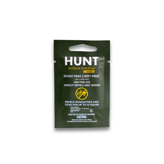 Hunt Refined Repellent Wipes - 5 Pack