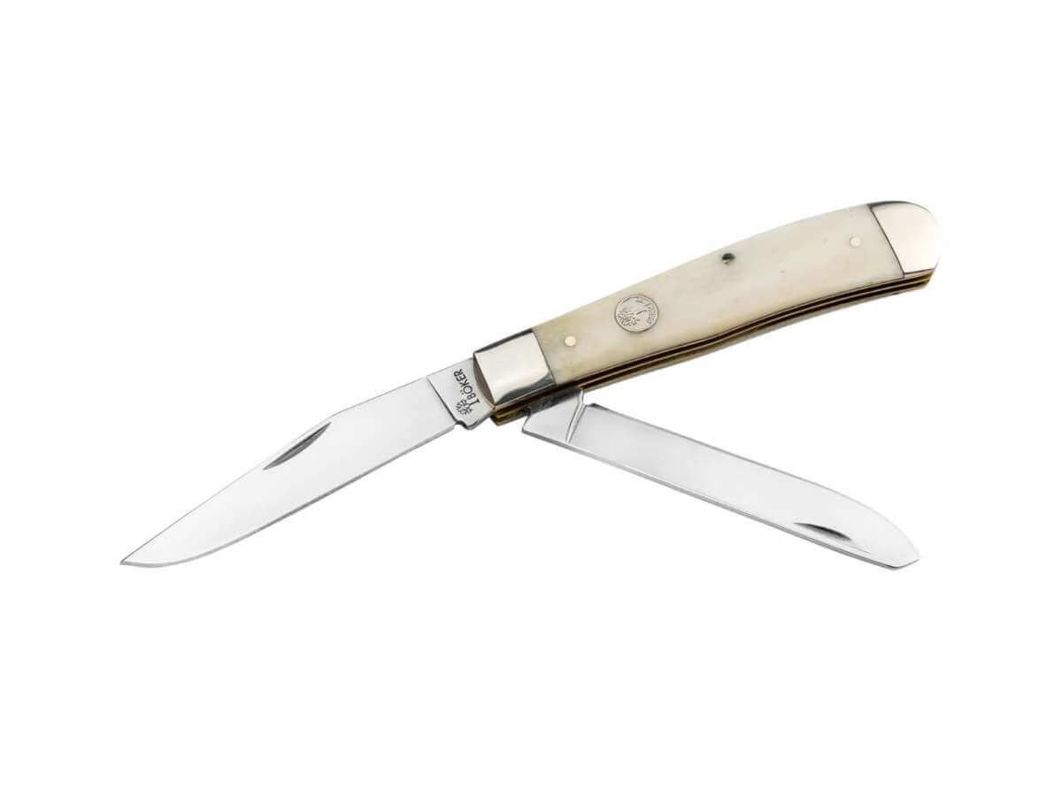 Boker Treebrand Trapper Smooth White Bone
