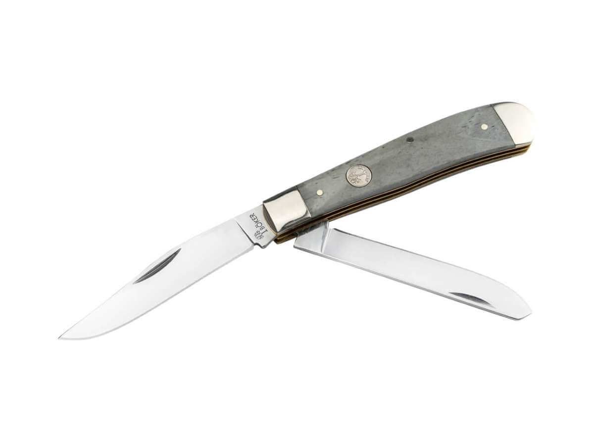 Boker Treebrand Trapper Smooth Grey Bone