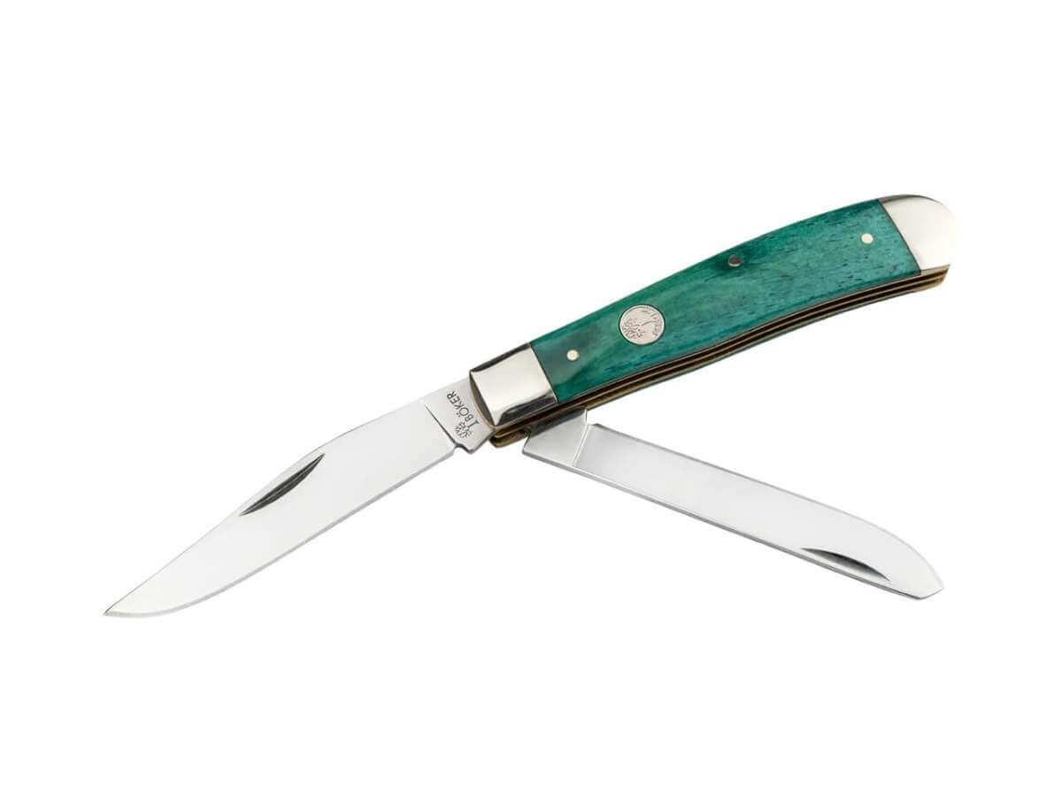 Boker Treebrand Trapper Smooth Green Bone