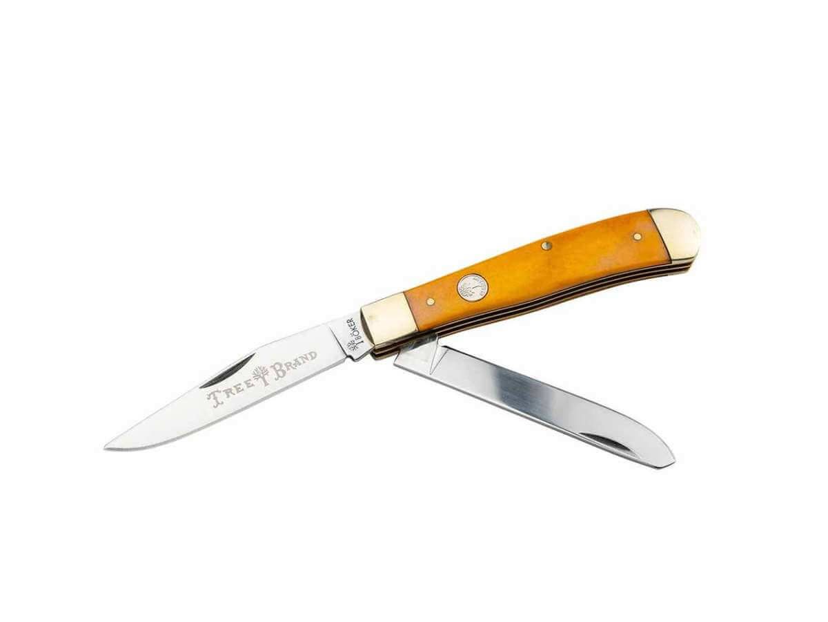 Boker Treebrand Trapper Smooth Yellow Bone