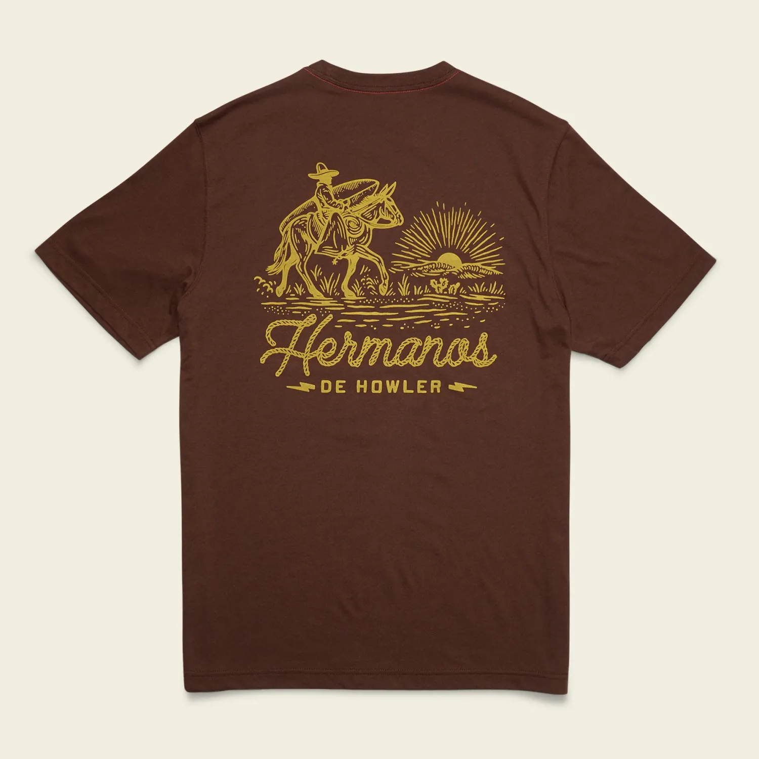 Howler T-Shirt: Sunset Rider: Mahogany