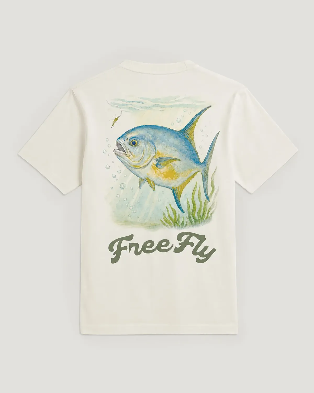 Free Fly Rough Back Relaxed Tee Bone