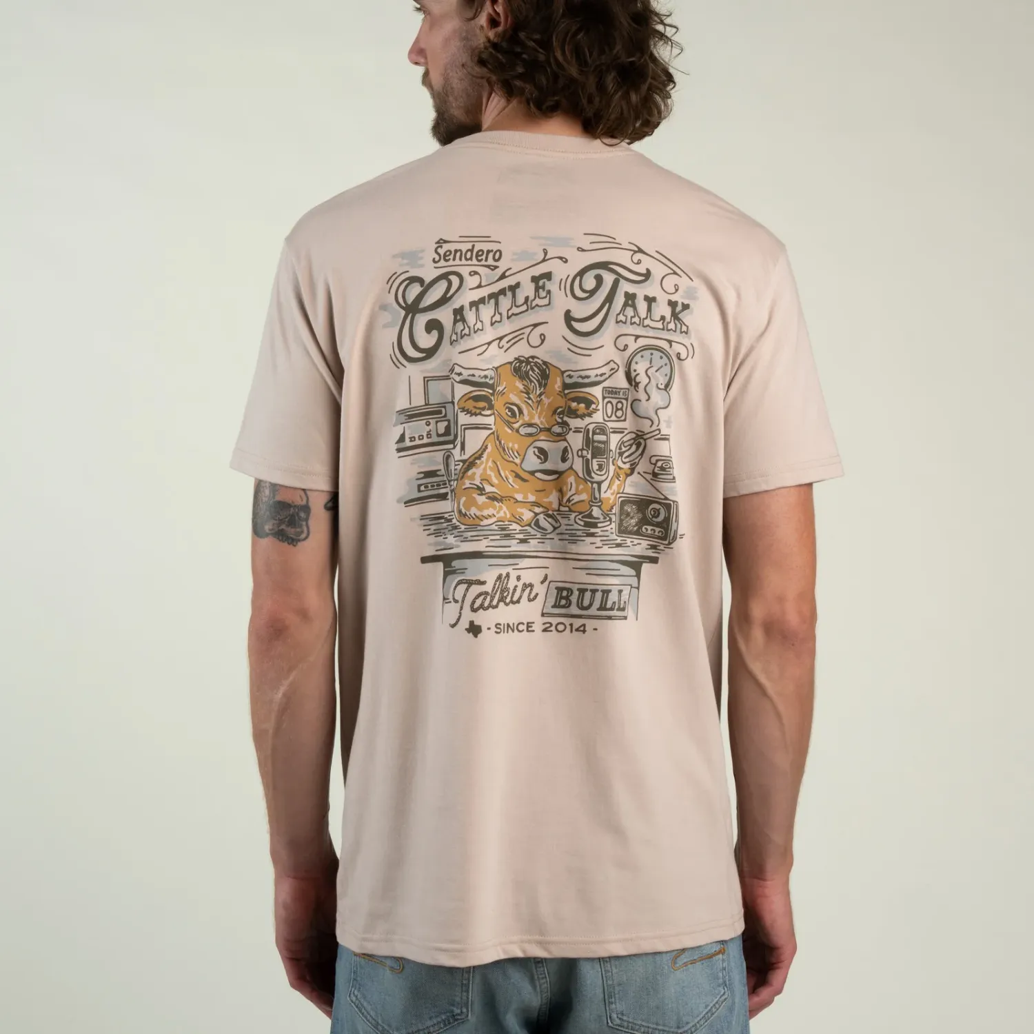 Sendero Talkin' Bull T-Shirt- Sand