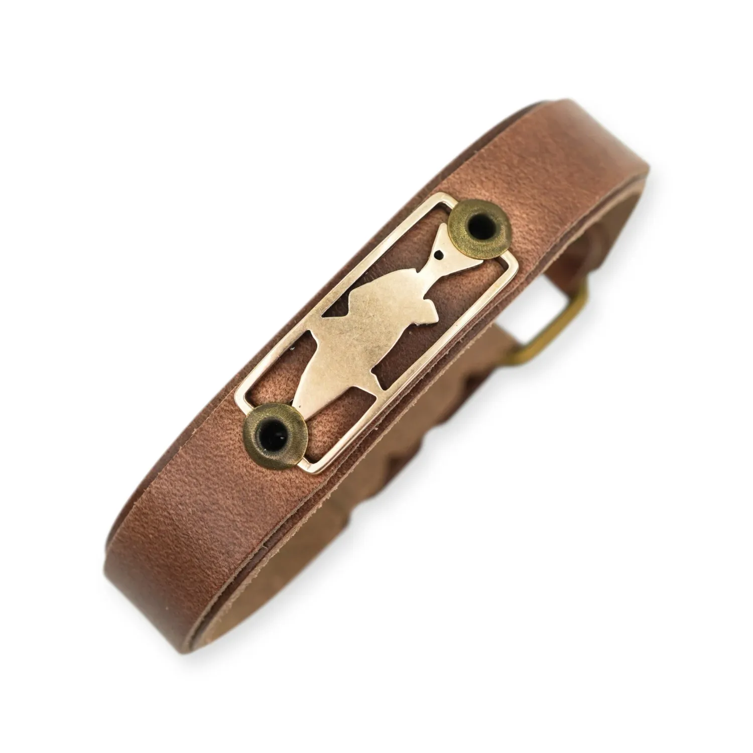Sightline Provisions Leather Bracelet- Bronze- Redfish-Skinny