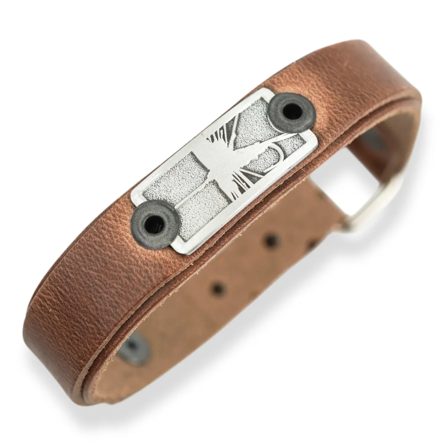 Sightline Provisions Leather Bracelet- Dry Fly- Skinny