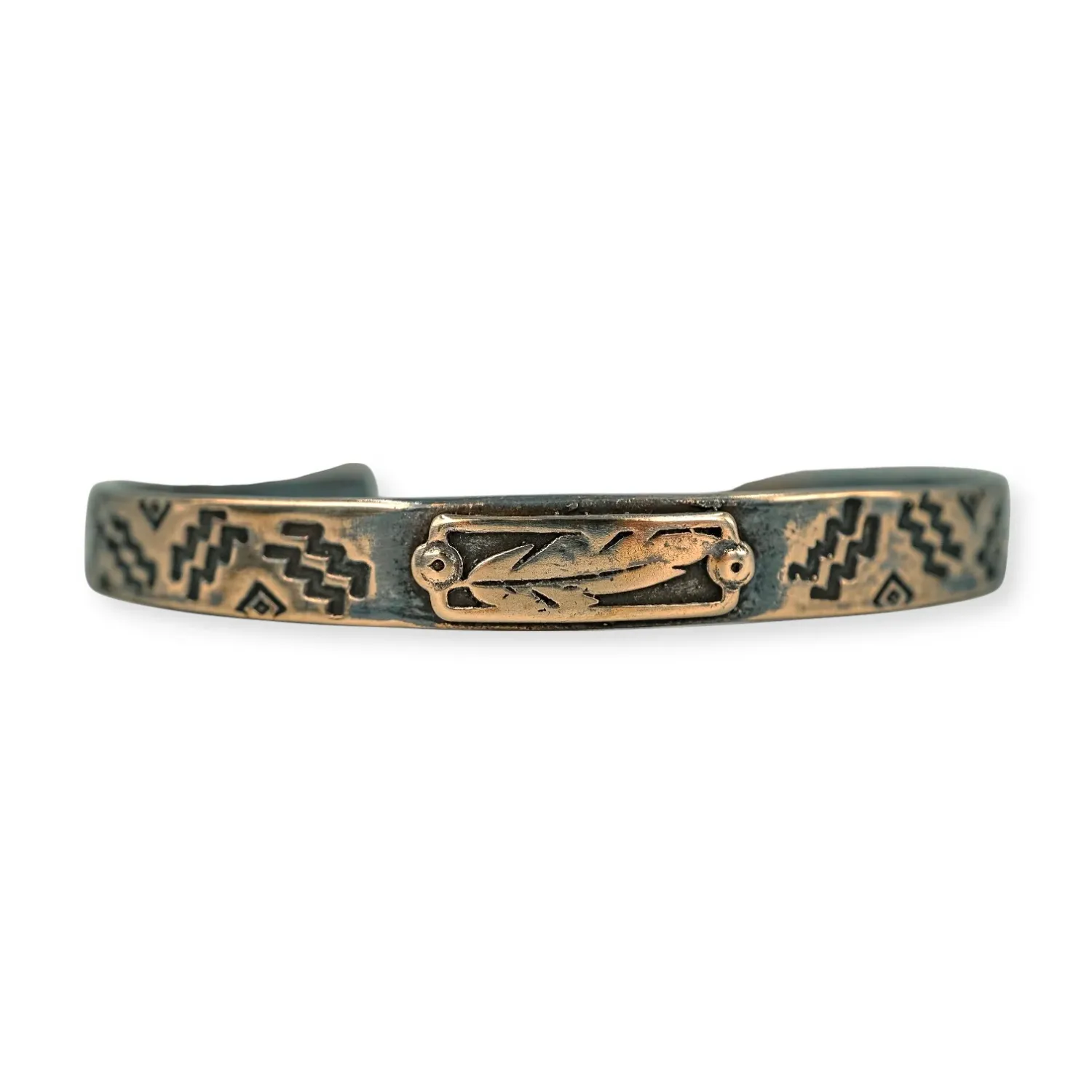 Sightline Provisions Bronze Cuff- Feather