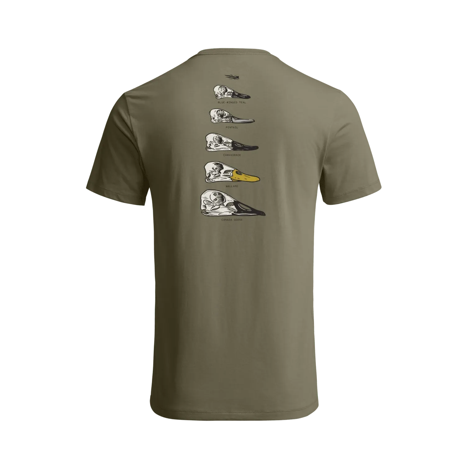 Sitka Waterfowl Skull Tee- Dark Green Sage