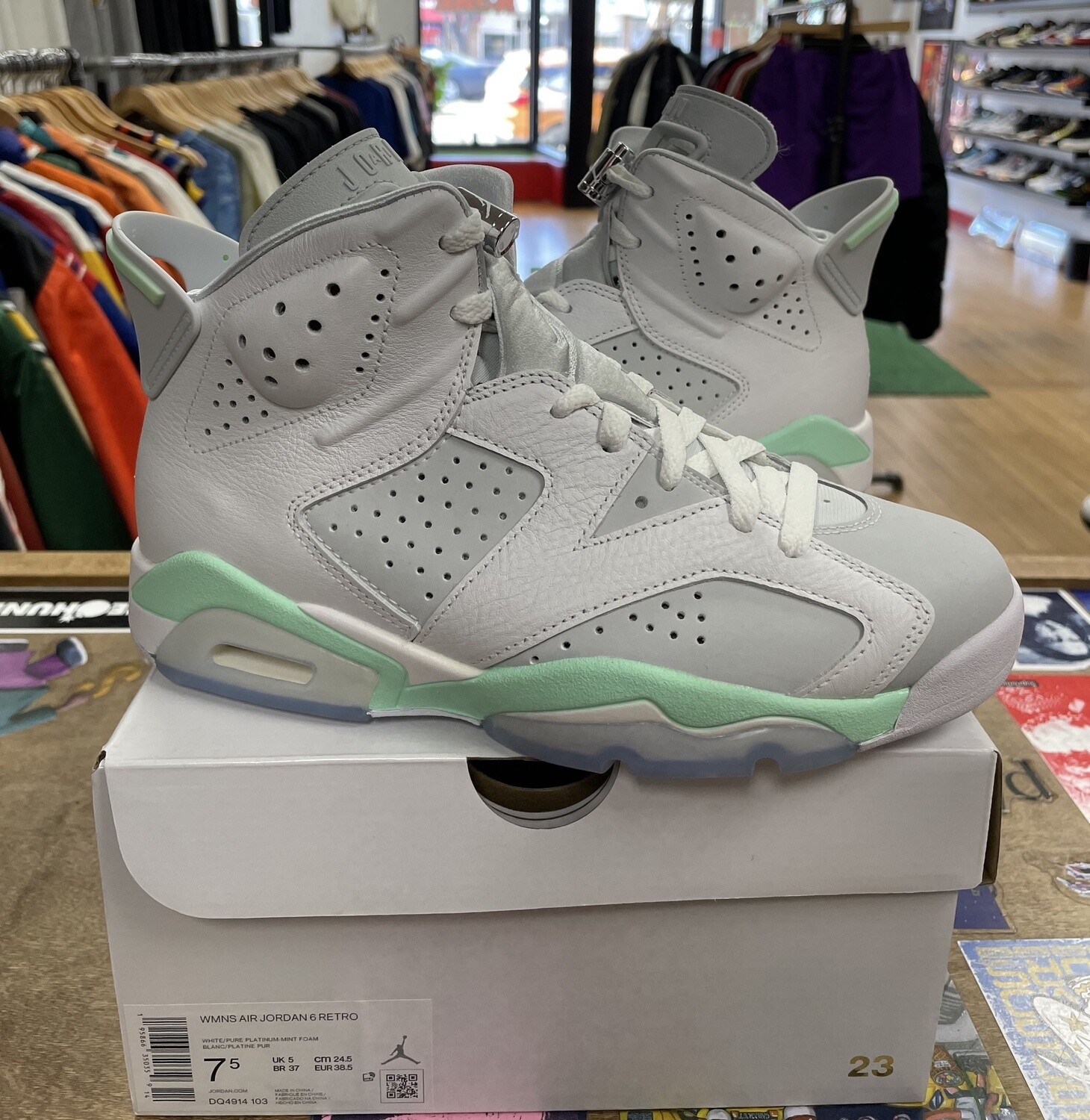 Ds Jordan 6 Mint Foam 7.5W