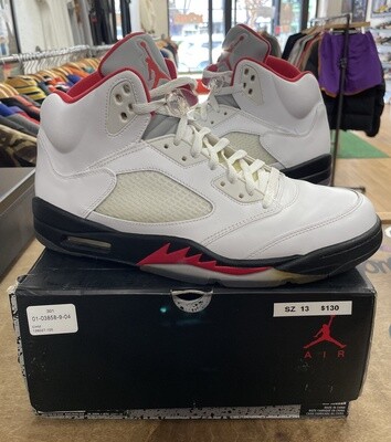 Pre Owned Jordan 5 Retro Fire Red (2013) Size 13