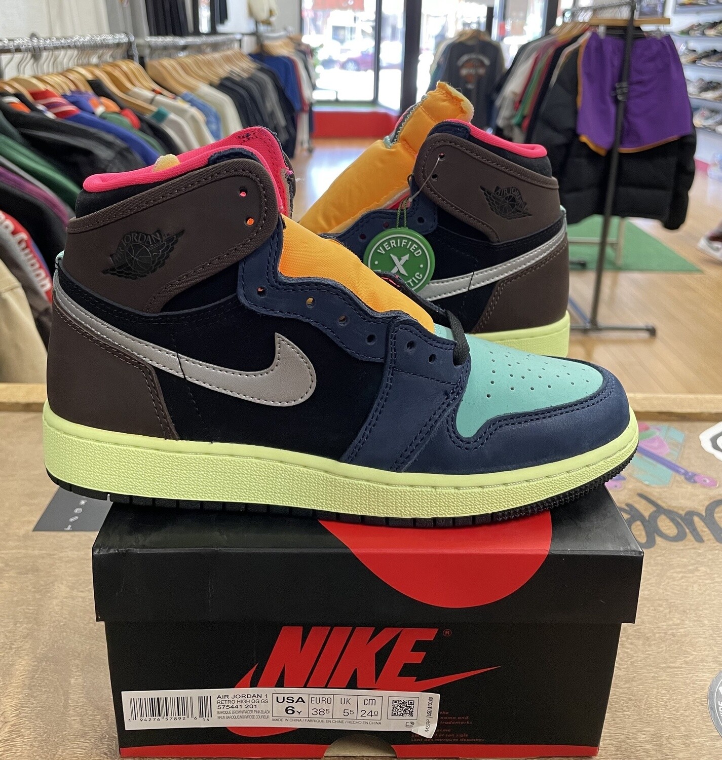 Pre Owned Jordan 1 Bio Hacks Size 6Y