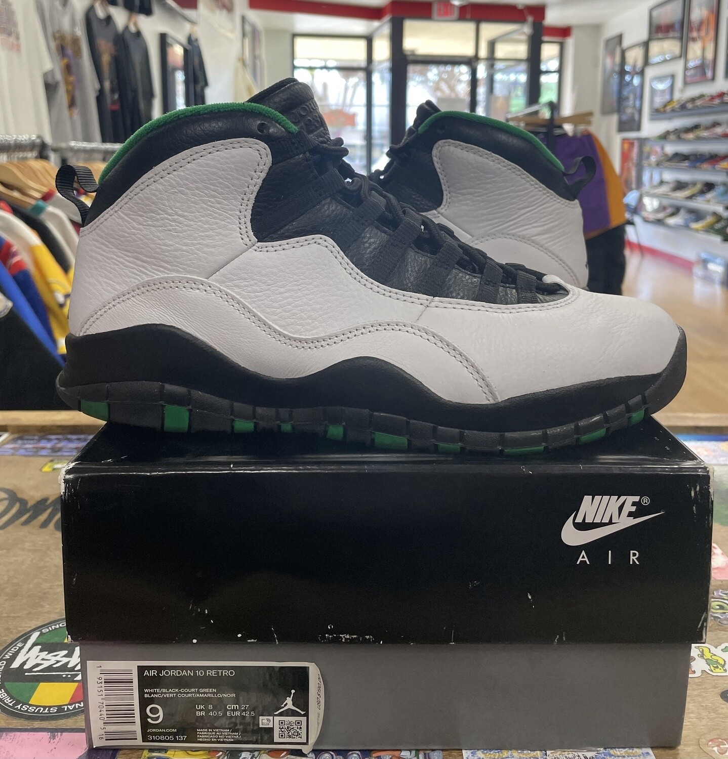 Pre Owned Jordan 10 Retro Seattle Size 9