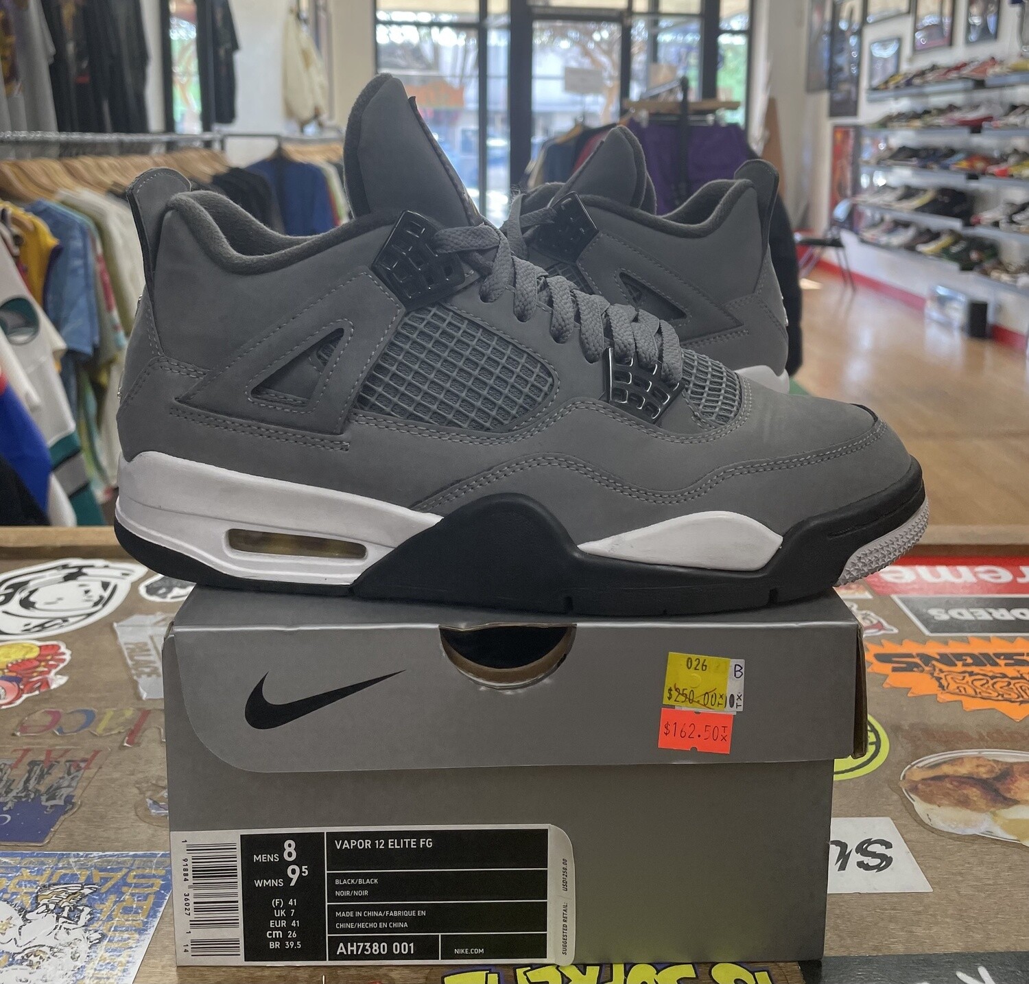 Pre-Owned Jordan 4 Cool Grey Size 8 Rep Box